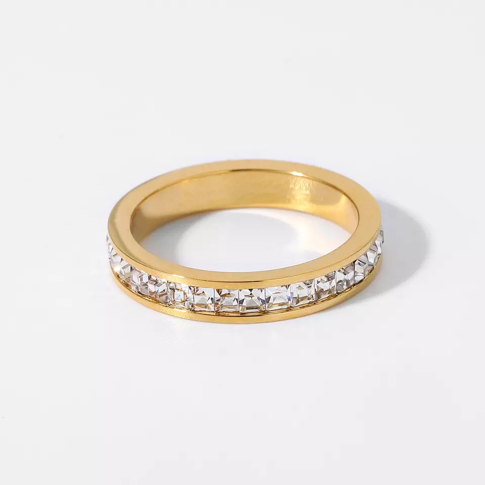 Halo CZ Ring Band