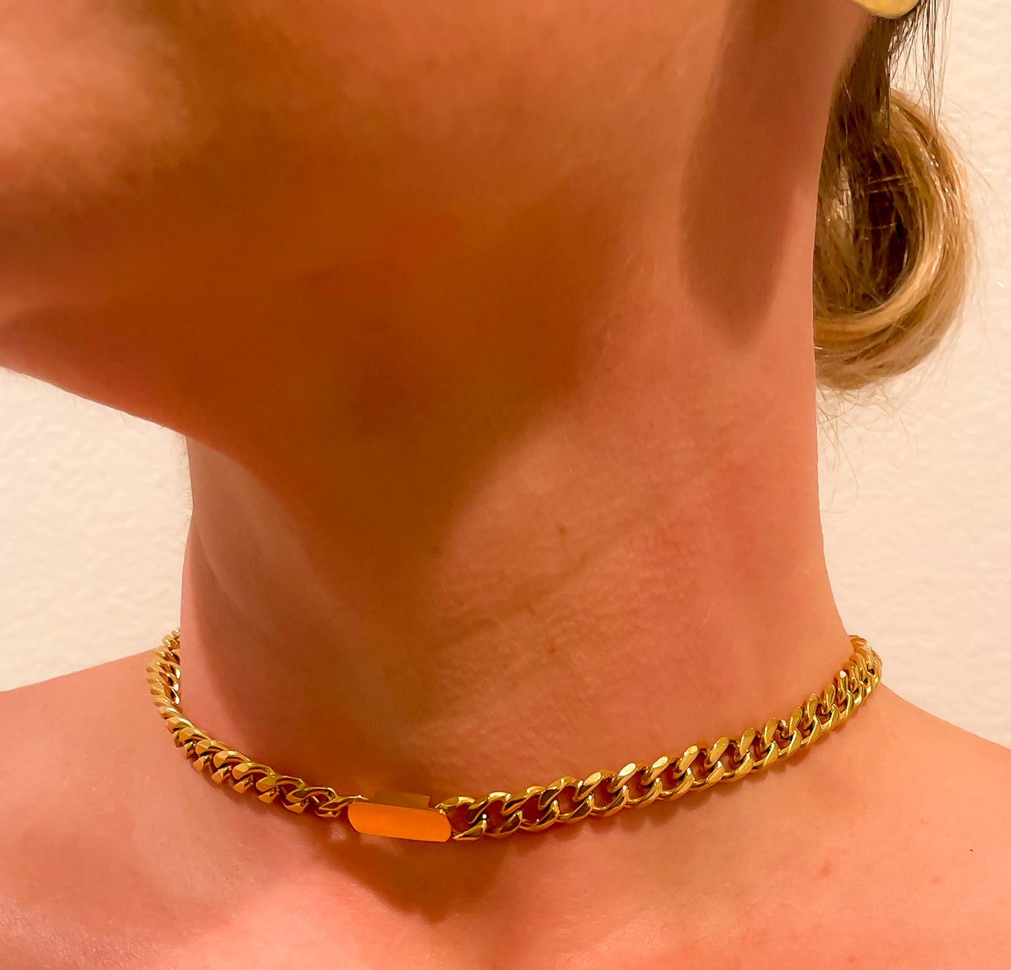 Cuban Gold Bar Chain